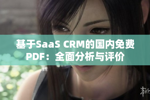 基于SaaS CRM的国内免费PDF：全面分析与评价