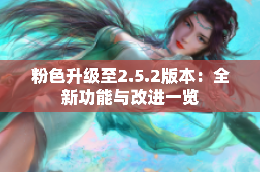 粉色升级至2.5.2版本：全新功能与改进一览