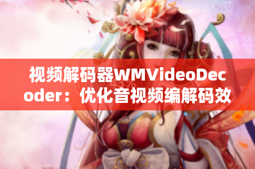 视频解码器WMVideoDecoder：优化音视频编解码效率，提升播放体验